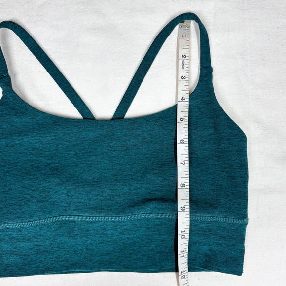 Vuori Longline Elevation Sports Bra Size Small Heathered Green Strappy Back - Picture 12 of 12
